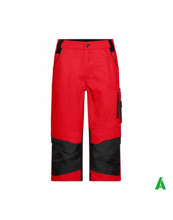 Pantalón de trabajo profesional con bolsillos laterales, bordado personalizado para empresas.