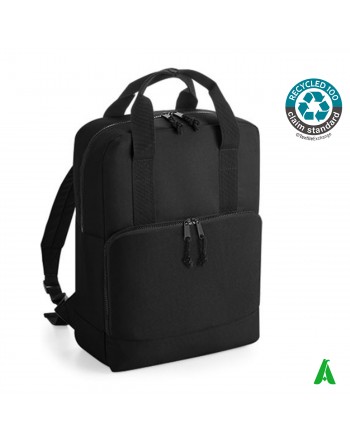 100% eco-sustainable recycled thermal backpack, customizable with company embroidery
