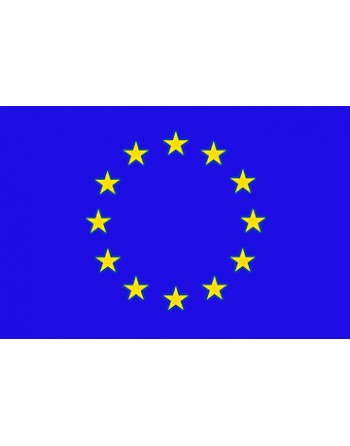 Iron-on embroidered European Flag for garment