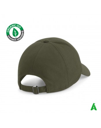 Gorra de algodón orgánico personalizable con bordado