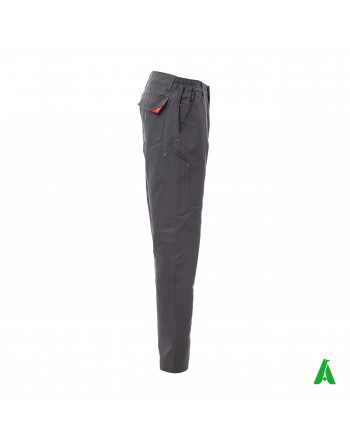 Pantalone professionale da lavoro colore blu, tasche laterali, ricamo personalizzato per aziende.
