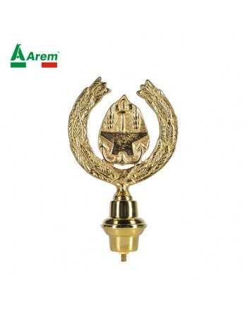 Invalidi del Lavoro-Emblem aus Messing