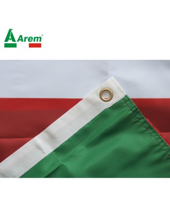 Italienische Flagge, 70 x 100 cm, aus nautischem Polyester, 115 g/m², mit  doppeltem Rand, Seil und Mantel. Geeignet sowohl für den Innen- und