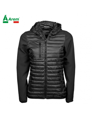 Veste femme avec capuche ajustable couleur noir