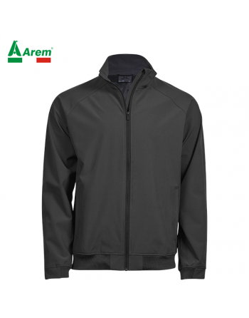 Dunkelgraue wasserabweisende Unisex-Jacke