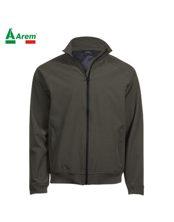 giacca unisex idrorepellente colore deep green