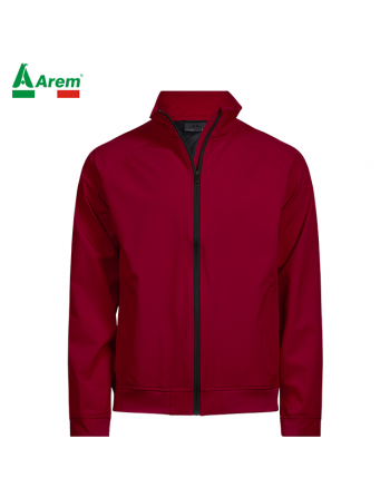 Chaqueta unisex repelente al agua roja