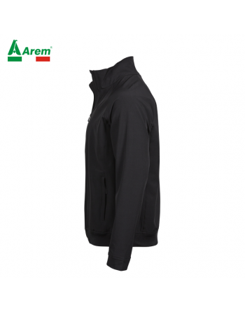 Chaqueta impermeable negra unisex