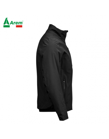 Winddichte Herrenjacke in schwarzer Farbe