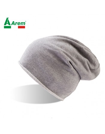 Raw cut beanie grey color