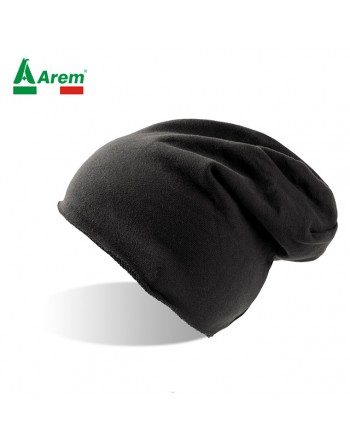 Raw cut beanie black color