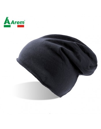 Raw cut beanie navy color