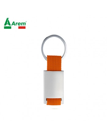Metal keychain orange color