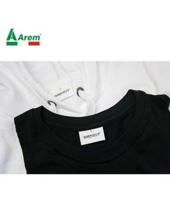 Etiquetas de ropa impresas que se pueden personalizar con su logotipo