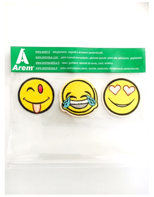 ÉCUSSONS EMOTICONS DE FACEBOOK A COUDRE ET THERMOCOLLANT