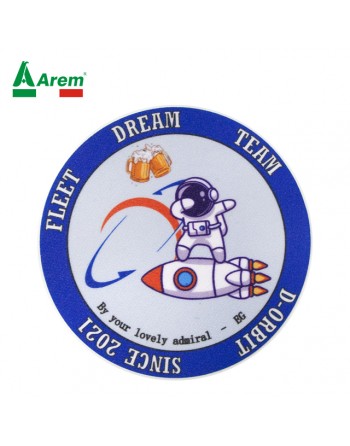 patch stampato con logo aziendale per personalizzare l'abbigliamento