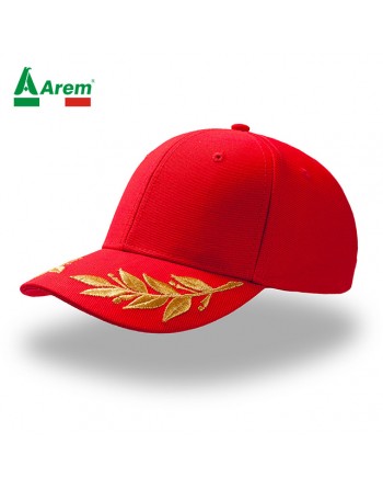 Cap with laurel visor embroidered in gold for prize giving for F1 races and car and motorbike races.