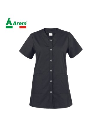 Tunique femme noir conçue pour logo personnalisable