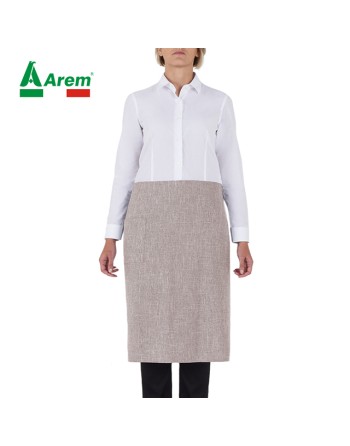Tablier beige pour horeca adapté au logo personnalisable