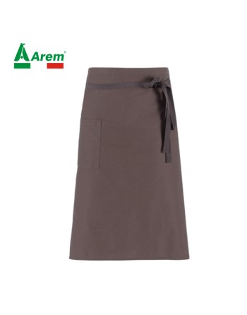 Tablier marron clair pour horeca, taille unique 100% polyester