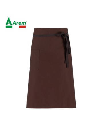 Tablier marron pour horeca, taille unique 100% polyester