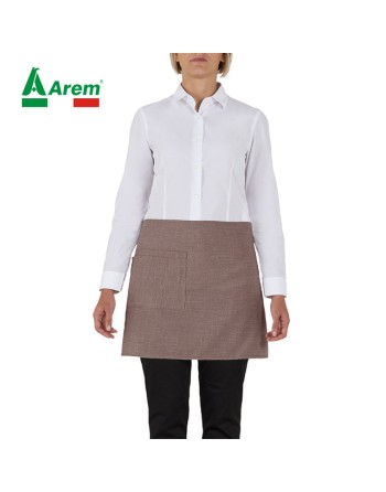 Tablier taille unique pour horeca dans la teinte marron clair