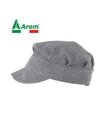 Cappello cuoco colore grigio regolabile con velcro