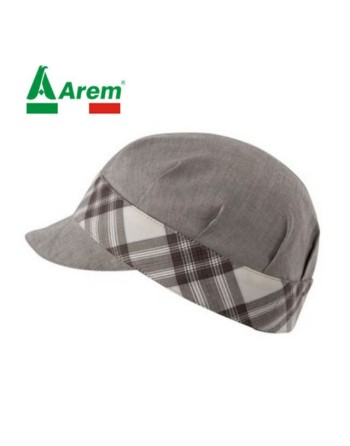 Cappello cuoco colore tortora regolabile con velcro