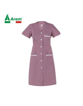 Damenmantel Farbe burgundy slim Fit mit Klappärmel für Horeca & Services, mit individuellem Logo