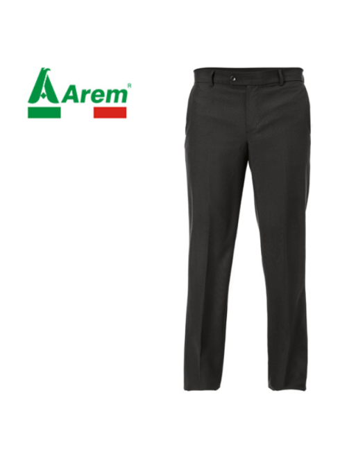 Pantalon homme noir pour l'horeca et le tourisme, personnalisable avec logo