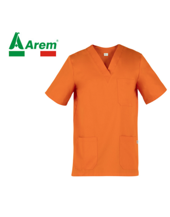 Unisex-Tunika orange für Wellness, Kosmetik und Pflege