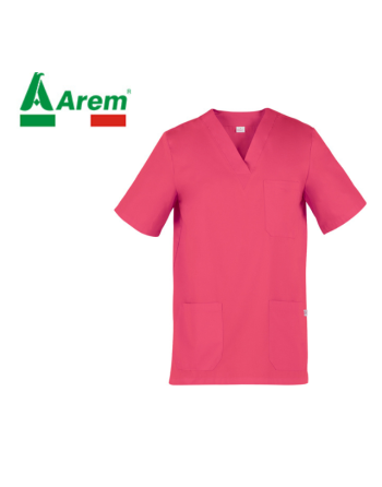 Casacca unisex colore fucsia per wellness, cosmetica e infermiere