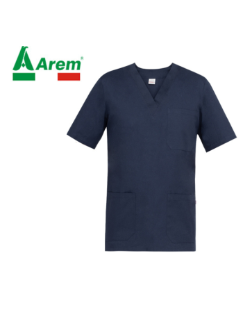 Uniforme medica casacca colore blu navy resistente ai lavaggi