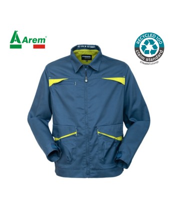 Legionnaire blue mid-season work jacket, recycled polyester fabric