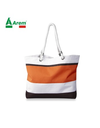 Beach bag with colored...