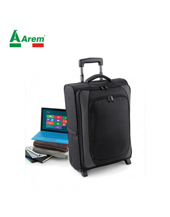 Trolley with zips, customizable with company embroidery