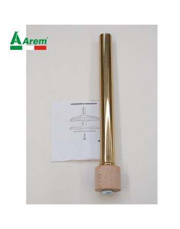 Rod holder with wooden stand