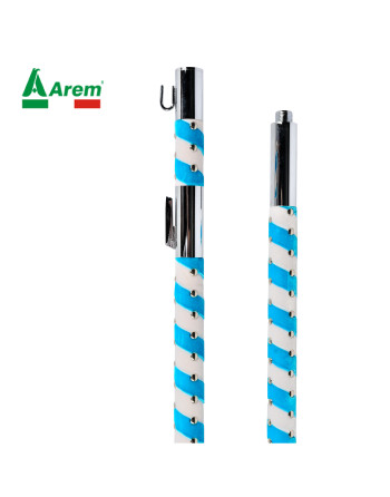 Velvet rod in 2 screwable...