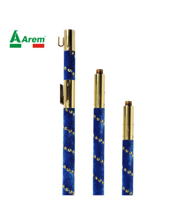 3-piece screw-on velvet rod