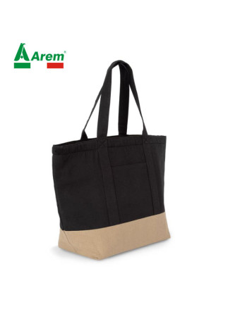 Shopper isotermica in tessuto riciclato.