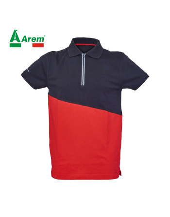 Customizable Gibilterra Polo Shirt with Embroidery and Print Art. 997845 Black and Red