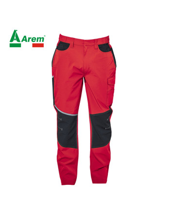 Customizable Brenner trousers with embroidery and print Art. 997700 black and red color