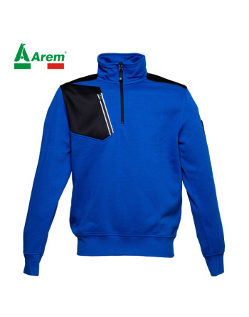 Customizable Colorado sweatshirt with embroidery and print Art. 998890 black and royal color
