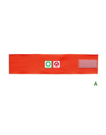 Orange first aid armband...