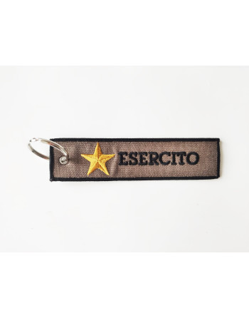 Fabric keyrings for the army and defence forces with customised embroidered logos for units and groups.