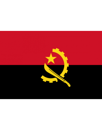 Iron-on embroidered flag Angola