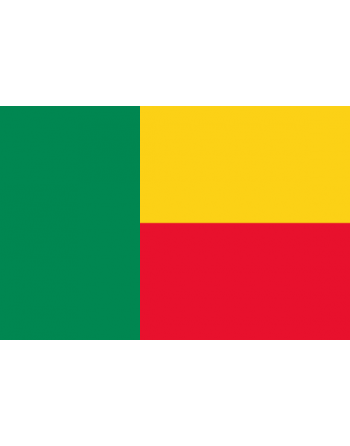 Iron-on embroidered flag Benin