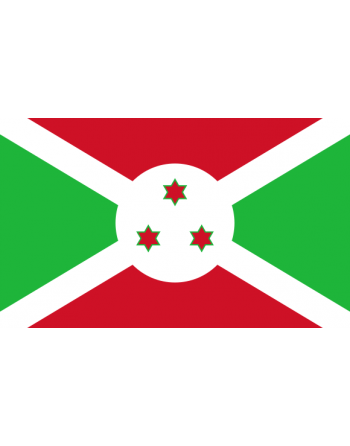 Iron-on embroidered flag Burundi