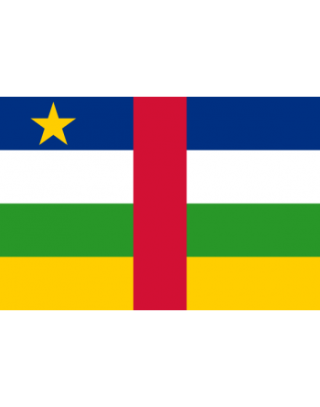 Iron-on embroidered flag Central African Republic