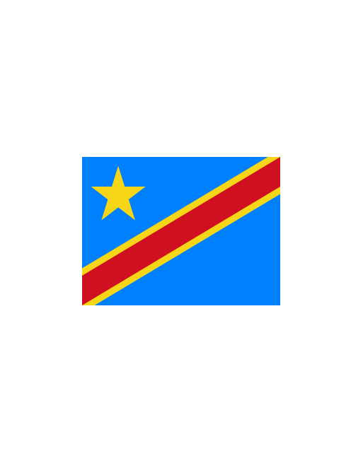 Patch Bandiera Repubblica Democratica del Congo termoadesive